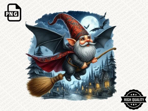 Download Watercolor Halloween Gnome Clipart PNG - Art Collection