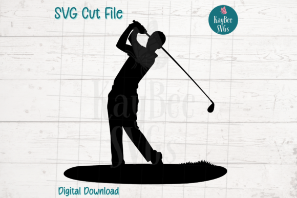 Download Golf Swing Golfer Silhouette SVG - Silhouette Collection