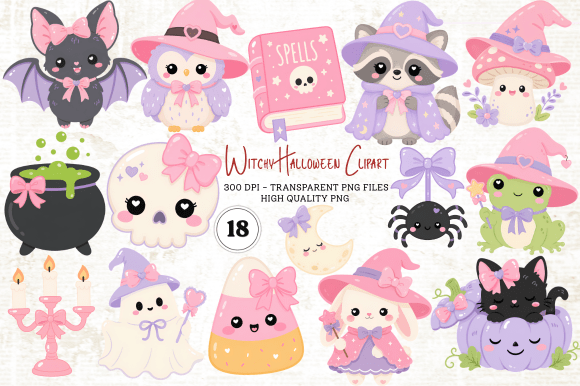 Download Witchy Halloween Clipart PNG - Art Collection