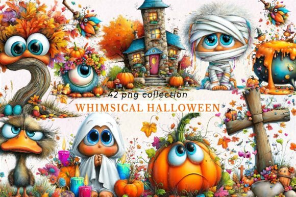Download Whimsical Halloween Clipart PNG - Art Collection