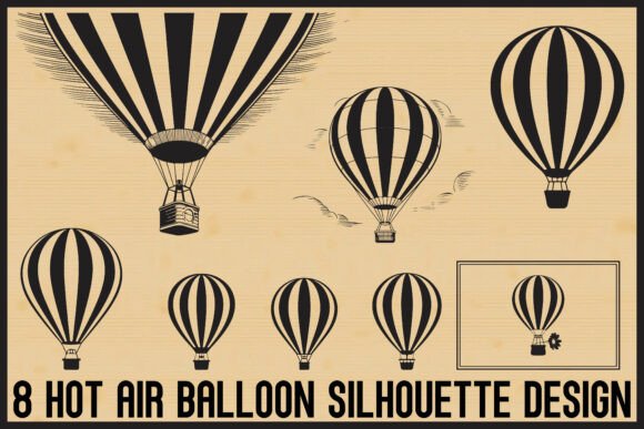 Download Hot Air Balloon Silhouette Bundle - Silhouette Collection