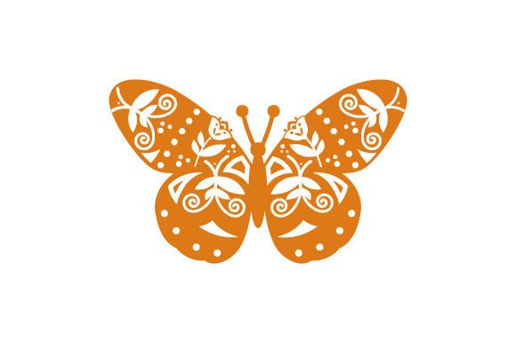 Download Spring Butterfly, Folk Art Style - Art Collection