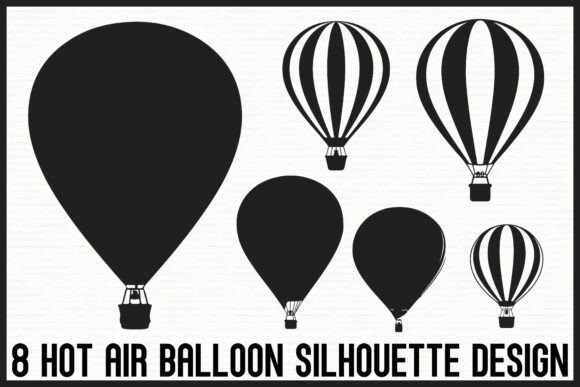 Download Hot Air Balloon Silhouette Bundle - Silhouette Collection