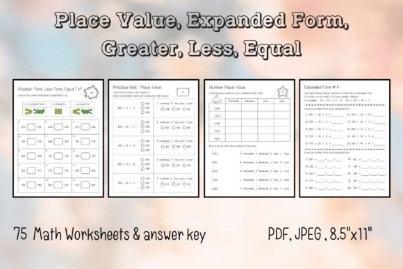 Download Place Value Expanded Form Math Worksheet - Place Collection