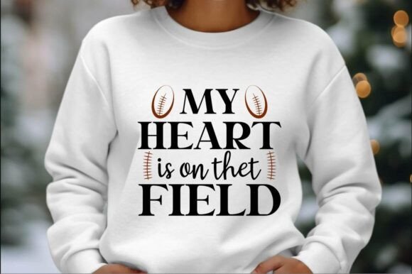 Download My Heart is on That Field SVG Design - Art Collection