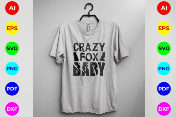 Download Crazy Fox Baby ,Fox T-shirt Design - Premium Resources