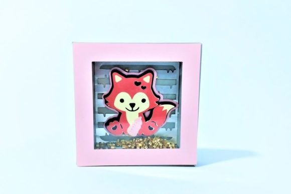 Download Mini Shadow Box Shaker Fox Baby Girl - Fox baby girl Collection