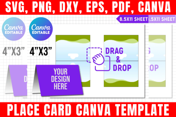 Download Place Card Canva Template - Place Collection