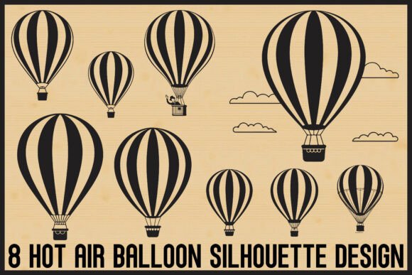 Download Hot Air Balloon Silhouette Bundle - Silhouette Collection
