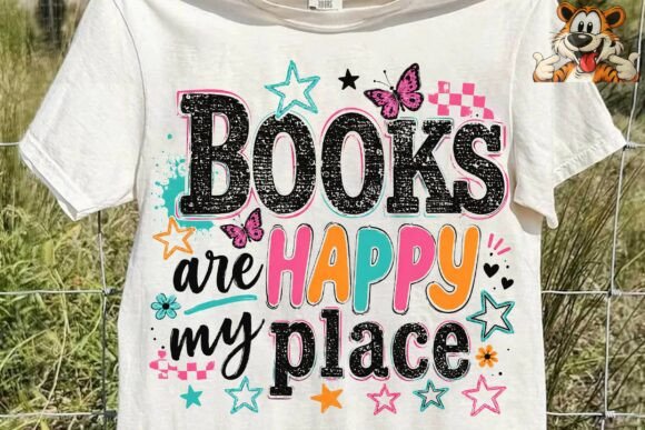 Download Books Are My Happy Place PNG Sublimation - Place Collection