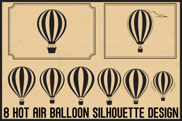 Download Hot Air Balloon Silhouette Bundle - Silhouette Collection