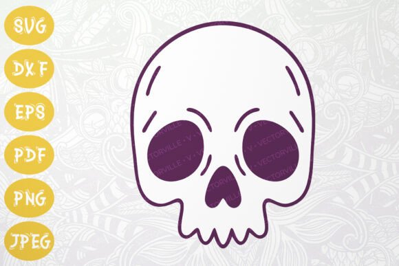 Download Minimal Skull Halloween SVG Clipart - Art Collection