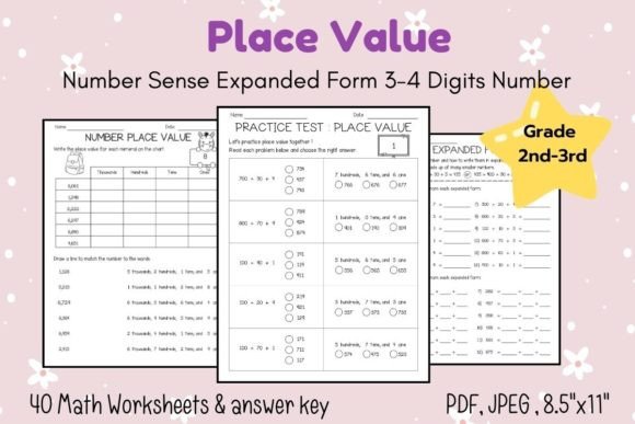 Download Number Sense Place Value Expanded Form - Place Collection