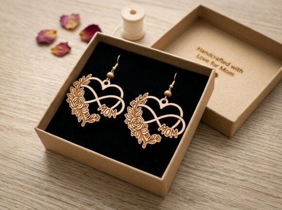 Download Infinity Mom Heart Floral Laser Cut - Art Collection